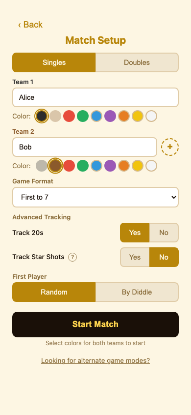 Player entry