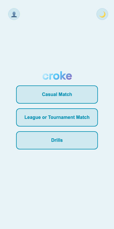 Drills button on home screen