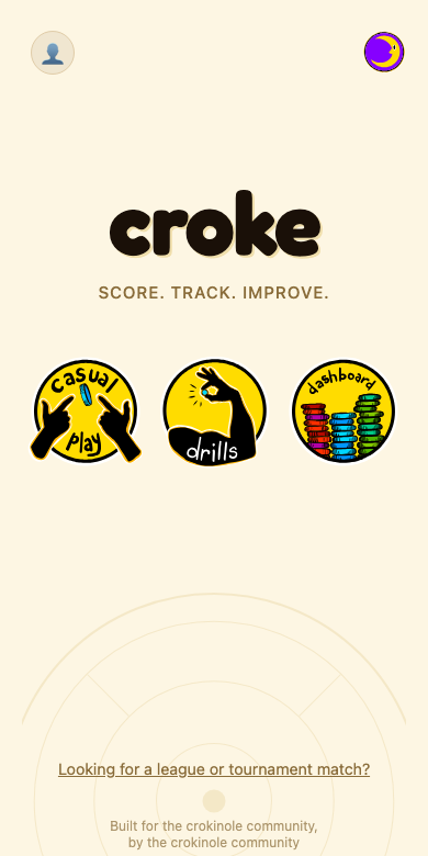 Drills button on home screen